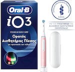 Oral-B Io Series 3 Ηλεκτρική Οδοντόβουρτσα με Αισθητήρα Πίεσης Ροζ