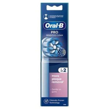 Oral-B Pro Sensitive Clean Ανταλλακτικές Κεφαλές για Ηλεκτρική Οδοντόβουρτσα 2τμχ