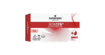 SUPERFOODS IronSyn+ Συμπλήρωμα Διατροφής Σιδήρου Λιποσωμιακή Φόρμουλα 20 sticks