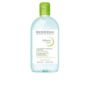 Bioderma Sebium H2O Micellar Water Αφαίρεσης Μακιγιάζ Προσώπου για Ακνεϊκές Επιδερμίδες 500ml