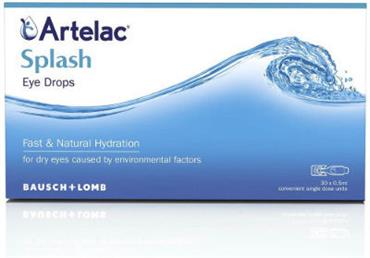 Bausch & Lomb Artelac Splash Οφθαλμικές Σταγόνες 30x0.5ml