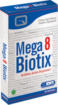 QUEST Mega 8 Biotix 30 Κάψουλες – Υψηλής Ισχύος Προβιοτικά 8 Στελεχών