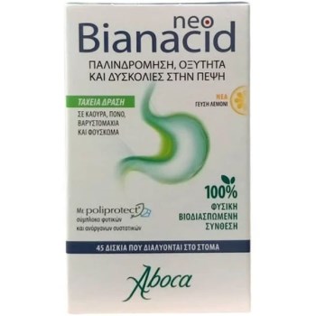 Aboca Bianacid Neo 45 tabs Lemon
