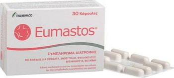 EUMASTOS 30 Κάψουλες – Συμπλήρωμα για Υγεία Μαστών & Ορμονική Ισορροπία