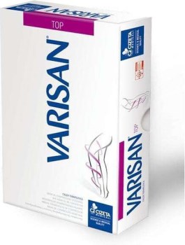 Varisan Top Normale Normal CCL2 Κάλτσες Ριζομηρίου Διαβαθμισμένης Συμπίεσης 23-32 mmHg με Σιλικόνη & Ανοικτά Δάκτυλα Μπεζ No1
