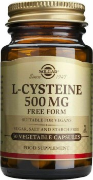 SOLGAR L-CYSTEINE 500 MG VEGETABLE CAPSULES