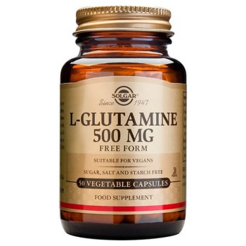 SOLGAR L-GLUTAMINE 500 MG VEGETABLE CAPSULES