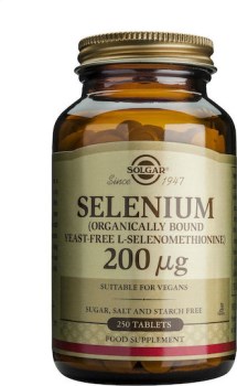 Solgar Selenium Yeast-Free 200μg 250 Tablets | Σελήνιο για Θυρεοειδή, Μαλλιά & Νύχια