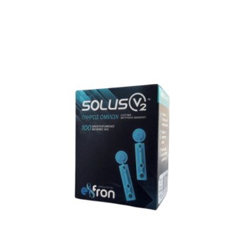 Solus V2 Lancets Αποστειρωμένες Βελόνες 30G για Μέτρηση Σακχάρου, 100τμχ