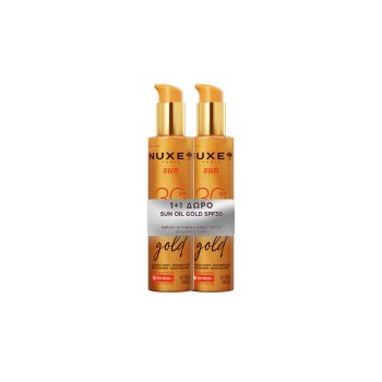 Nuxe Gold Αδιάβροχο Αντηλιακό Λάδι Προσώπου & Σώματος SPF30 2x150ml