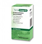 Genecom Terra Mag + D 60 Κάψουλες | Μαγνήσιο & Βιταμίνη D3 για Μύες και Νευρικό Σύστημα