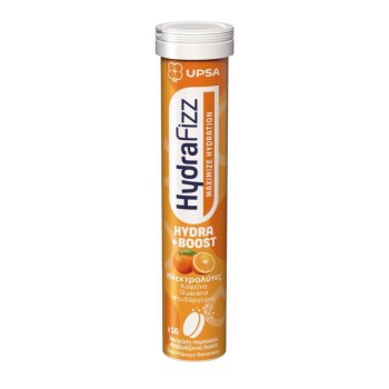 Upsa Hydrafizz Ηλεκτρολύτες Hydra + Detox Γεύση Λεμόνι 16 Αναβράζοντα Δισκία