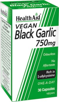 Health Aid Black Garlic 750mg 30 φυτικές κάψουλες