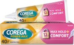 Corega Max Hold+Comfort για Έως και 12 Ώρες Συγκράτησης Στερεωτική Κρέμα 40gr