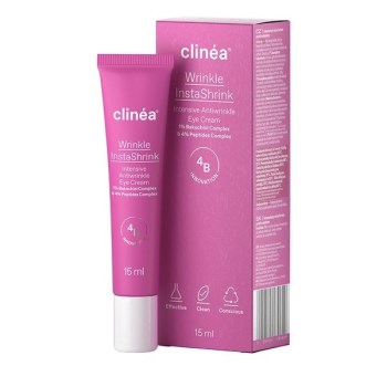 Clinea Wrinkle InstaShrink Κρέμα Ματιών για Αντιγήρανση , Μαύροι Κύκλοι & Σύσφιξη 15ml