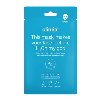 Clinea This Mask Makes Your Face Feel Like H2Oh My God Sheet Μάσκα Προσώπου για Ενυδάτωση