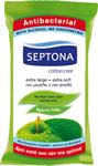 Septona Antibacterial Αντιβακτηριακά Μαντηλάκια με Πράσινο Μήλο, (4x15τεμ) 60τεμ