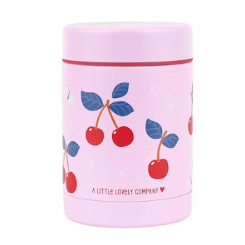 A little lovely company: Θερμός φαγητού από ανοξείδωτο ατσάλι 300ml-Cherries