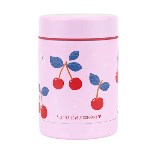 A little lovely company: Θερμός φαγητού από ανοξείδωτο ατσάλι 300ml-Cherries