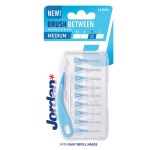 Jordan Brush Between Ανταλλακτικά για Μεσοδόντια Βουρτσάκια με Λαβή 0.6mm 10τμχ