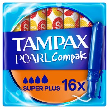 Tampax Compak Pearl Super Plus 16 Tεμαχίων