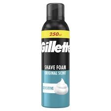 Gillette αφρός ξυρίσματος sensitive 250ml