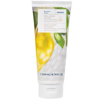 Korres Basil Lemon Body Milk,Γαλάκτωμα Σώματος Βασιλικός Λεμόνι 200ml