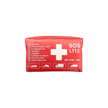 First Aid Kit Φαρμακείο Πρώτων Βοηθειών Αυτοκινήτου με Πιστοποίηση DIN 13164:2022