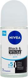 Nivea Deo Black & White Invisible Authentic Roll-On 72h Γυναικείο Αποσμητικό 72ωρης Προστασίας, 50ml