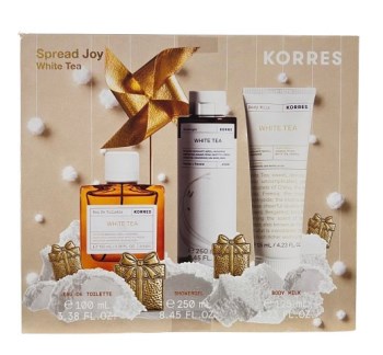 Korres Spread Joy White Tea Eau De Toilette 50 ml + White Tea Αφρόλουτρο 250 ml + White Tea Γαλάκτωμα Σώματος 125 ml