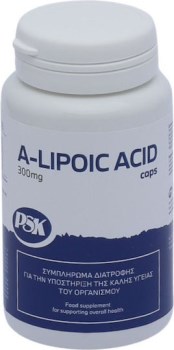 PSK A-Lipoic Acid (Άλφα-Λιποϊκό Οξύ) 60 Κάψουλες