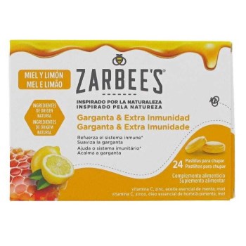 Zarbee’s Παστίλιες για τον Λαιμό & την Ενίσχυση Ανοσοποιητικού Μέλι και Λεμόνι 24τμχ