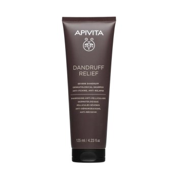 Apivita Dandruff Relief Shampoo (125ml) - Δερματολογικό Σαμπουάν για Πολύ Έντονη Πιτυρίδα