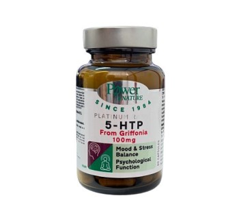 Power Health Power of Nature Platinum Range 5-HTP 100mg- για την Φυσιολογική Λειτουργία του Νευρικού Συστήματος, 60 Κάψουλες